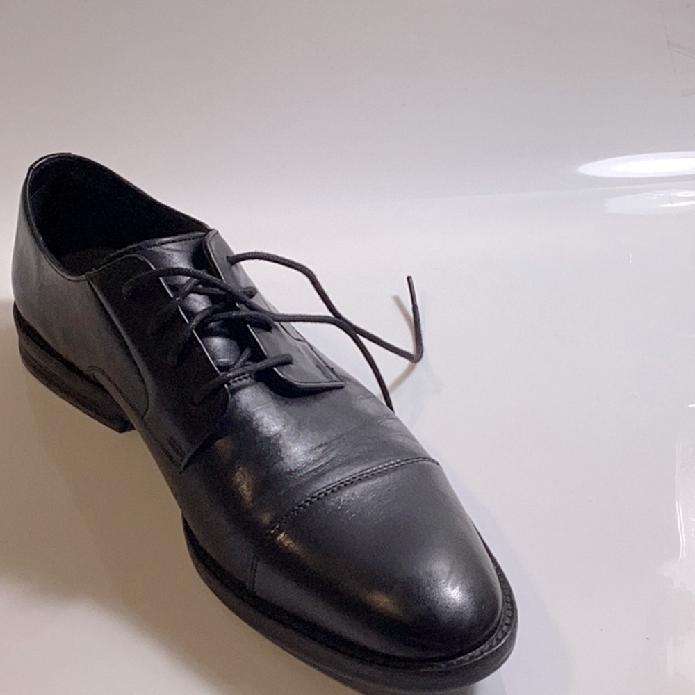 Clarks Men’s Whiddon Cap- Toe Oxfords Black Size 9-1/2 M